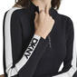 Womens DKNY Long Logo Sleeve Quarter Zip Sweater - image 4