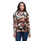 Womens 24/7 Comfort Apparel Animal Print Turtleneck Tee - image 1
