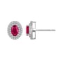 Gemstone Classics&#40;tm&#41; Sterling Silver Ruby Stud Earrings - image 1