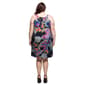 Plus Size 24/7 Comfort Apparel Black Paisley Keyhole Dress - image 3