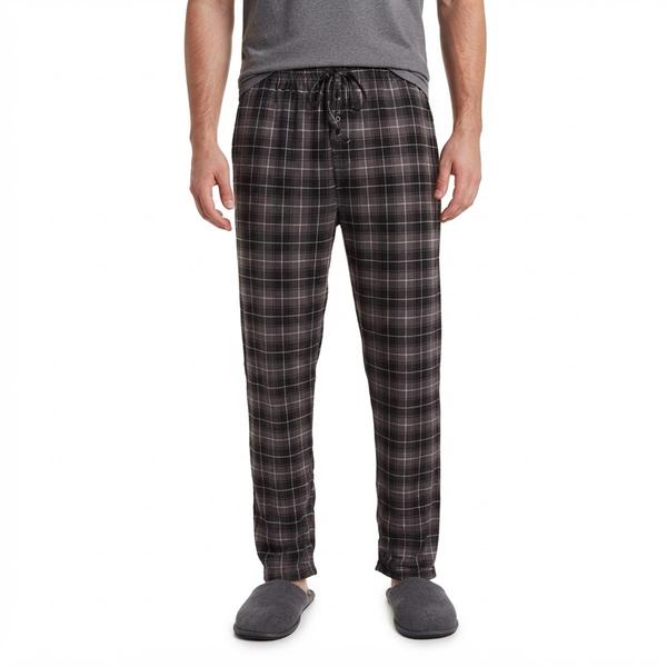 Mens Preswick & Moore(R) Plaid Pajama Pants - Black - image 