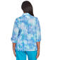 Womens Alfred Dunner Tradewinds Eyelet Tie Dye Button Down Blouse - image 2