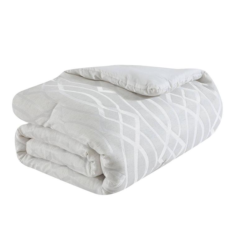 Tahari Home Trellia 5pc. Grey Trellis Jacquard Comforter Set