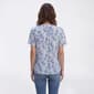 Petite Napa Valley Short Sleeve Ditsy Floral Clip Dot Blouse - image 3