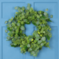 Northlight 24in. Seeded Eucalyptus with Sweet Gum Flowers Wreath - image 1