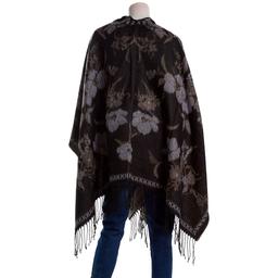 Womens Modena Floral & Jacquard Ruana