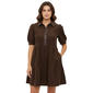 Womens Robbie Bee Puff Sleeve Tiered Corduroy A-Line Dress - image 1