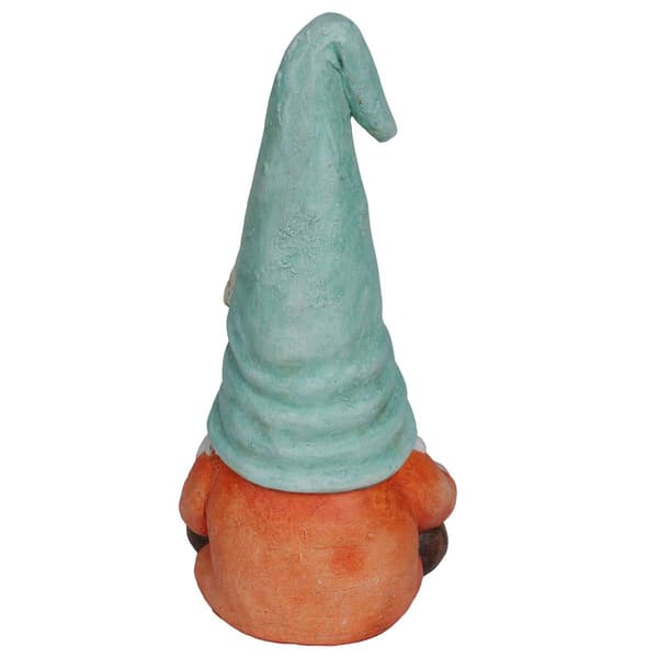 Alpine Turquoise Hat Gnome Reading Book Statue