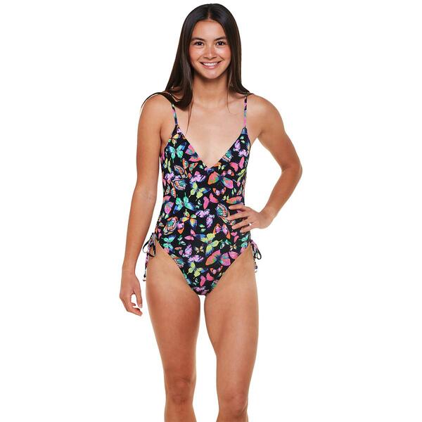 Juniors Betsey Johnson Butterfly One Piece Swimsuit - image 