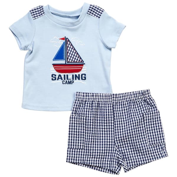 Baby Boy I12-24M) Baby Boy Essentials Sailing Camp Americana Set - image 
