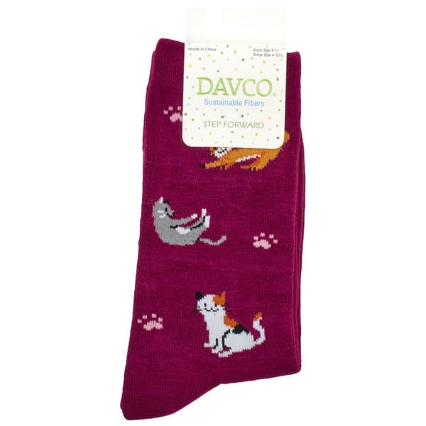 Womens Davco&#40;R&#41; Cats Socks - image 