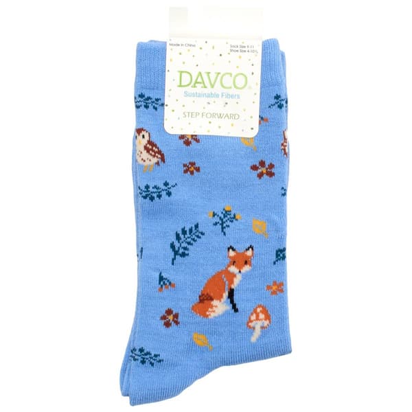 Womens Davco Fall Critter Fall Crew Socks - image 
