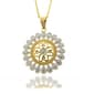 Accents by Gianni Argento Diamond Accent Plated Medallion Pendant - image 1