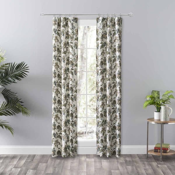 Madison Floral Rod Pocket Panel Curtain - image 