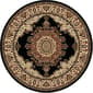 Tayse Sensation Fiona Black Round Area Rug - 5'3 - image 1