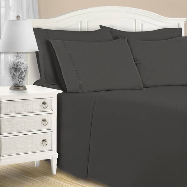 Superior 6pc. 1500 Thread Count Solid Deep Pocket Sheet Set - image 