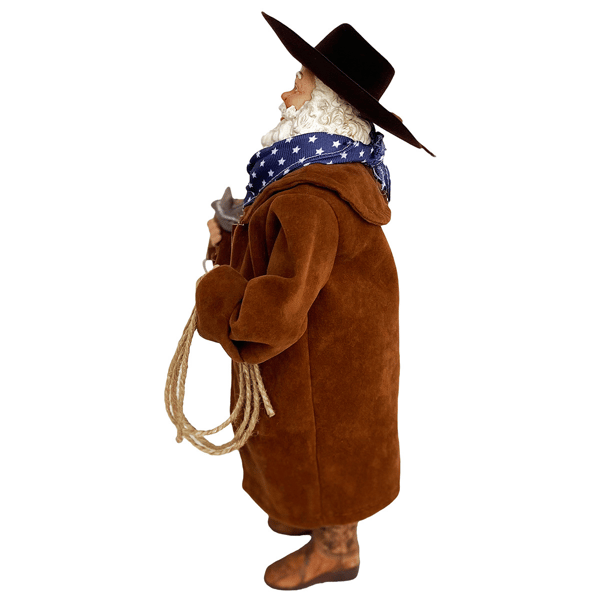 Santa''s Workshop 12in. Cowboy in Duster Claus
