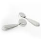 Steve Madden Rhodium Puffy Teardrop Drop Earrings - image 3