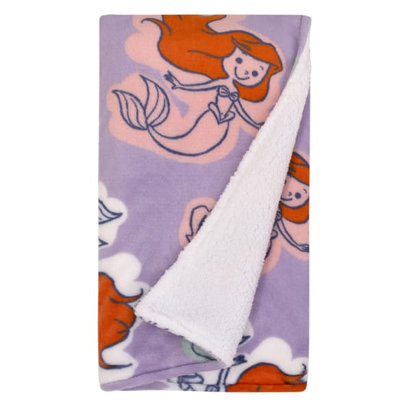 Disney Ariel Sherpa Baby Blanket - image 