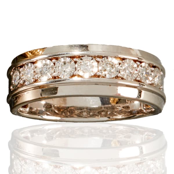 Mens Nova Star(R) Forged 1/4ctw. Lab Grown Diamond Ring - image 