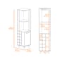 FM FURNITURE Leah Black Corner Bar Cabinet - image 7