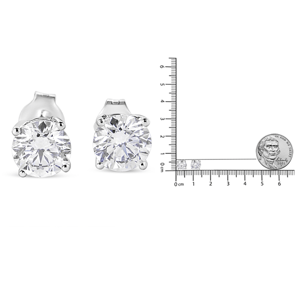 Haus of Brilliance Lab Grown Round Brilliant Diamond Stud Earring