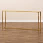 Baxton Studio Alessa Gold Finished Metal & Mirrored Glass Table - image 7