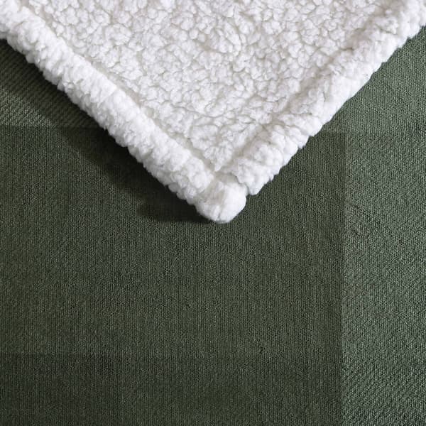 Eddie Bauer Pine Plaid Plush-Fleece Throw