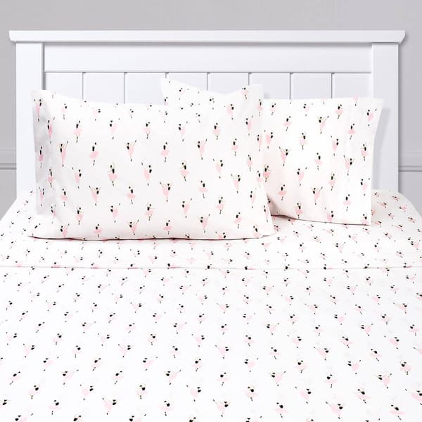 Sweet Home Collection Kids Fun & Colorful Ballerina Sheet Set