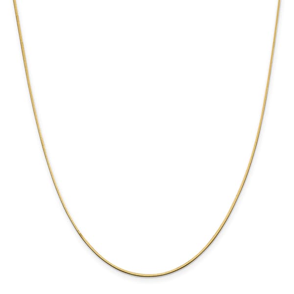 Unisex Gold Classics&#40;tm&#41; 1.40mm. 14k Gold Octagonal Snake Necklace - image 