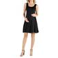 Womens 24/7 Comfort Apparel Solid Maternity Fit and Flare Dress - image 1