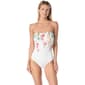 Womens Vince Camuto Placed Print Bandeau One Piece Suit - image 1