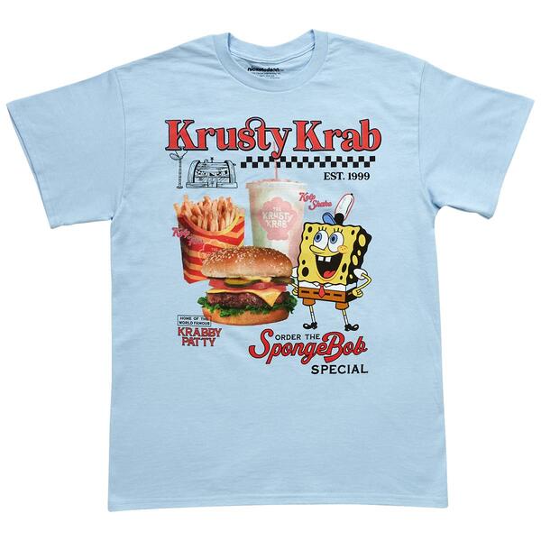 Young Mens Freeze SpongeBob Krusty Krab Short SleeveTee - image 