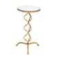9th & Pike(R) Gold Glam Metal Accent Table - image 1