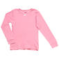 Girls (7-16) Pink Angel Long Sleeve Basic Thermal - image 1