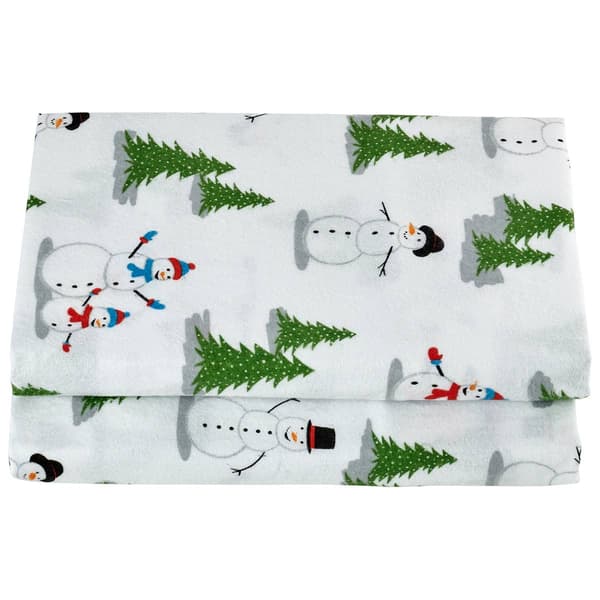 Ashley Cooper&#40;tm&#41; Snowman Greeting Flannel Sheet Set