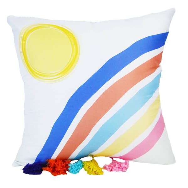 Donna Sharp Smoothie Rainbow Decorative Pillow - 17x17 - image 