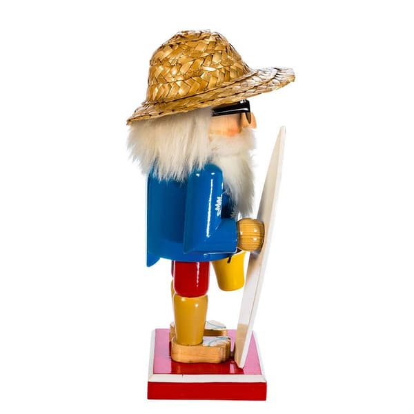 Kurt Adler 8in. Surfer Santa Nutcracker