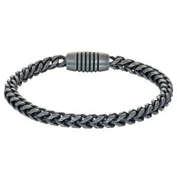 Mens Lynx Stainless Steel Franco Bracelet