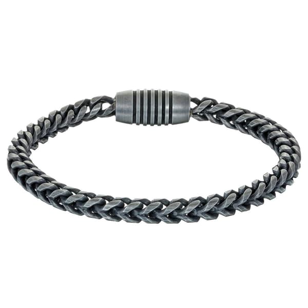 Mens Lynx Stainless Steel Franco Bracelet - image 