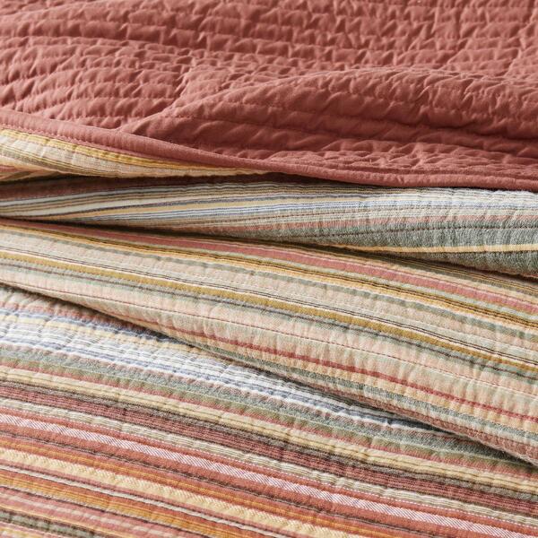 Brooklyn Loom Sunset Stripe Yarn Dye Quilt Set