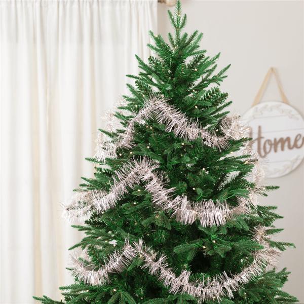 Northlight 18ft. Pink Shiny Two-Tone Tinsel Christmas Garland - image 