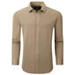 Mens Tom Baine Regular Fit Textured Dress Shirt - Caramel - image 1