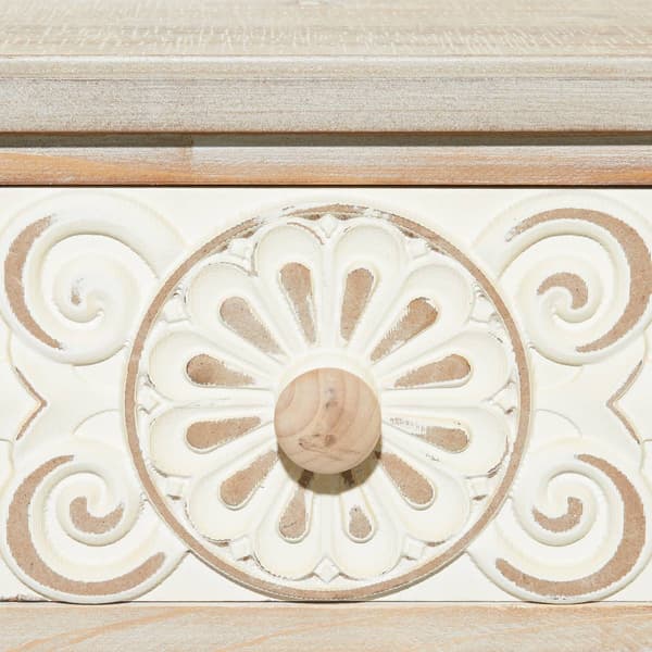 9th & Pike® Brown Farmhouse Wood Console Table