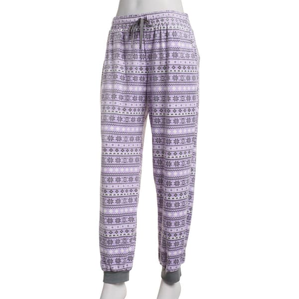 Womens MUK LUKS&#40;R&#41; Fair Isle Jogger Pajama Pants - image 