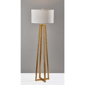 Simplee Adesso Oakley Floor Lamp with White Shade - image 3