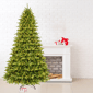Santa''s Workshop 9ft. Pre-Lit UL Lights Green PVC Tree - image 3