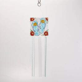 Flip Flop Fused Glass Wind Chime