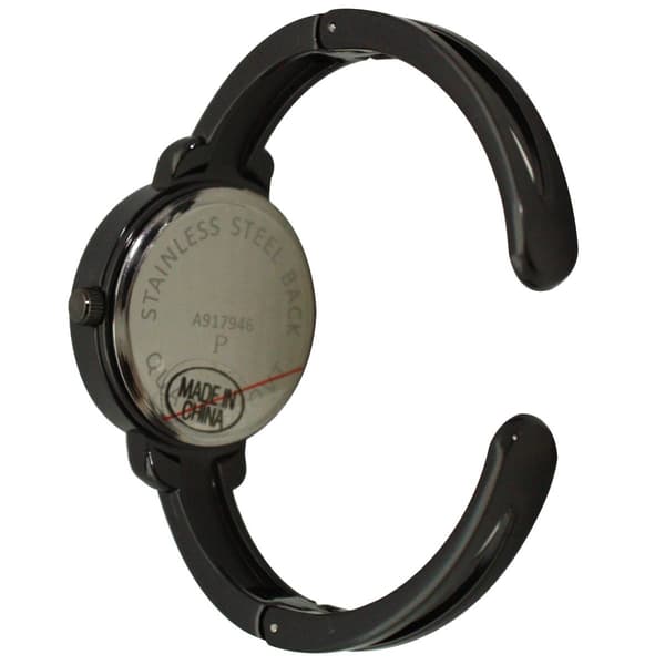 Womens Olivia Pratt™ Metallic Round Face Bangle Watch - A917946