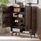 Baxton Studio Paricia Modern Walnut Finished Wood Shoe Cabinet - image 9